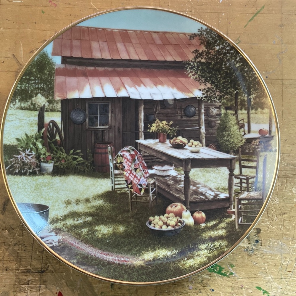 The Hamilton Collection “Summer Harvest” plate by Mel Steele 1991